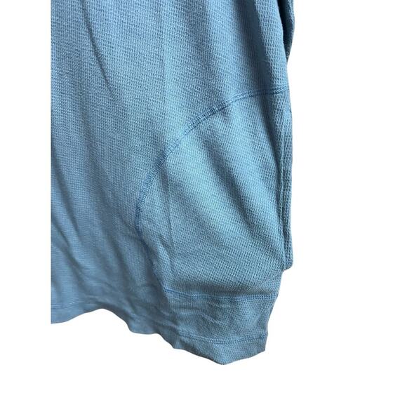 J.Jill Long Sleeve Pullover Knit Tunic Waffle Knit Top Pockets Women's 2X Blue - Picture 5 of 10